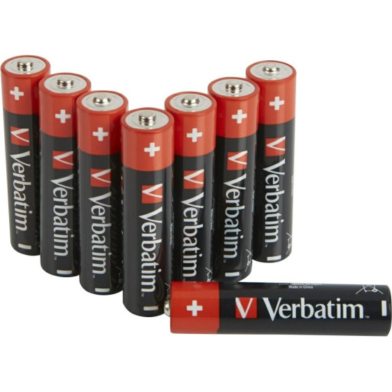 Verbatim Alkaline Battery Aaa LR03 8pCs - (49502)