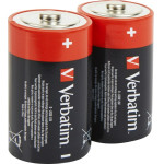 Verbatim Alkaline Battery D LR20 2pCs Black - (49923)