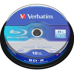 Verbatim Blu-Ray Discs 25GB 6X BD-R Sl 10pCs White - (43742)