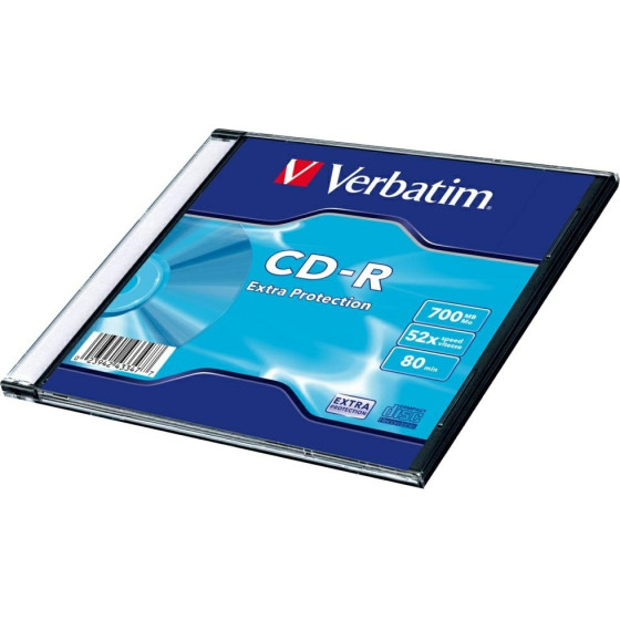Verbatim CD-R Disc 700MB 52x Extra Protection White 1pc - (43347)