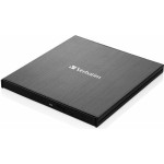 Verbatim External Slimline Blu-Ray Burner + Usb 3.0 Cable Black - (43890)