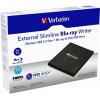 Verbatim External Slimline Blu-Ray Burner + Usb 3.0 Cable Black - (43890)
