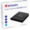 Verbatim External Slimline Writer CD/Dvd USB2.0 Black - (53504)