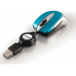 Verbatim Go Mini Optical Mouse USB-A 1000 Dpi Blue - (49022)