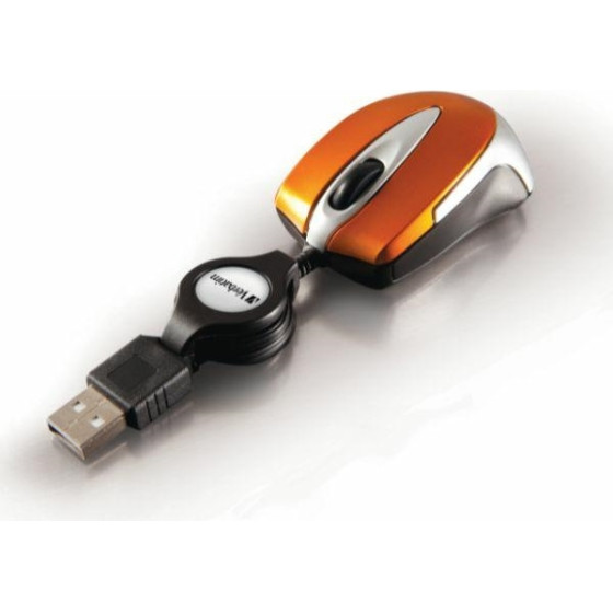 Verbatim Go Mini Optical Mouse USB-A 1000 Dpi Orange - (49023)