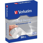 Verbatim Paper Envelopes For Cd Discs 50pCs White - (49992)