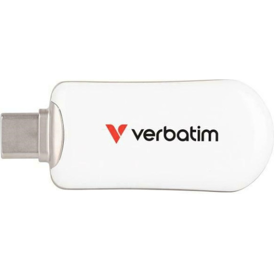 Verbatim Pendrive Plectra 128GB USB-C White - (30229)