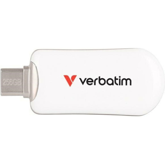 Verbatim Pendrive Plectra 256GB USB-C White - (30230)