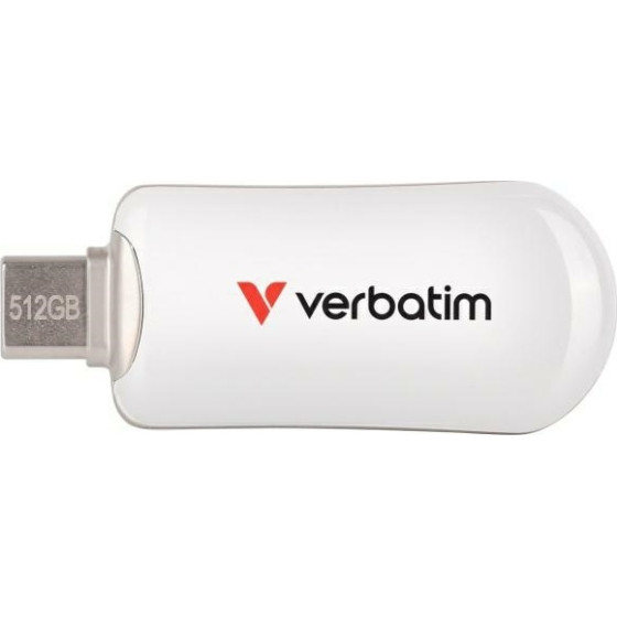 Verbatim Pendrive Plectra 512GB USB-C White - (30231)