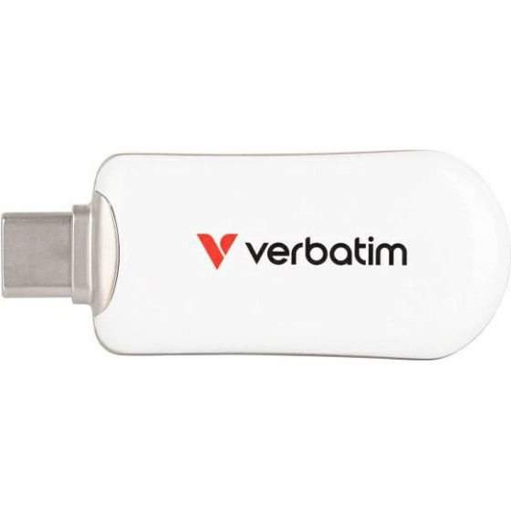 Verbatim Pendrive Plectra 64GB USB-C White - (30228)