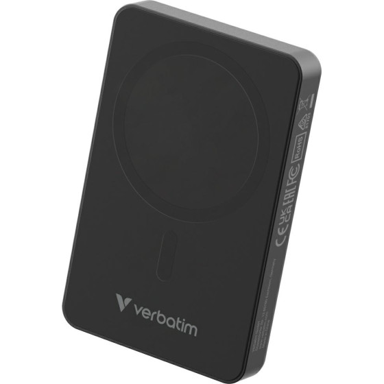 Verbatim Powerbank Charge n Go Essentials 10000mAh Magnetic Wireless Black - (32227)