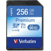 Verbatim Premium U1 Card Sdxc 256GB V10 Black - (44026)