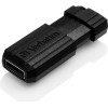 Verbatim USB-A 2.0 Pinstripe Flash Drive 128GB Black - (49071)