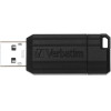Verbatim USB-A 2.0 Pinstripe Flash Drive 16GB Black - (49063)