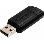 Verbatim USB-A 2.0 Pinstripe Flash Drive 32GB Black - (49064)