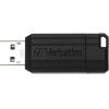 Verbatim USB-A 2.0 Pinstripe Flash Drive 32GB Black - (49064)