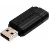Verbatim USB-A 2.0 Pinstripe Flash Drive 8GB Black - (49062)