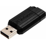Verbatim USB-A 2.0 Pinstripe Flash Drive 8GB Black - (49062)