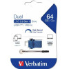 Verbatim USB-C/USB-A Flash Drive 64GB Black - (49967)