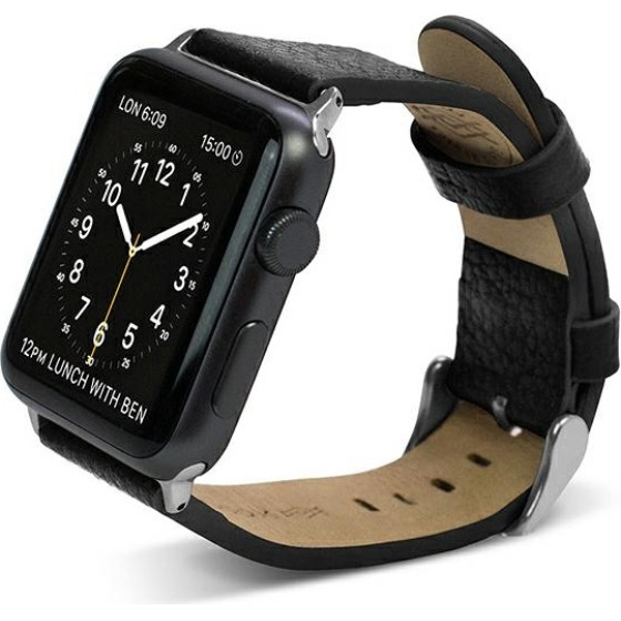 X-Doria Pasek Lux Apple Watch 38/41mmczarny/Black - (23821)