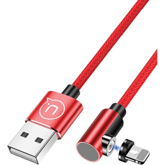 Usams Kabel Katowy Magnetyczny U54 1mLightning czerwony/Red (US-SJ444) - (SJ444USB02)