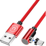 Usams Kabel Katowy Magnetyczny U54 1mMicrousb czerwony/Red (US-SJ446) - (SJ446USB02)