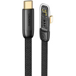 Usams Kabel Katowy USB-C Na Lightningpd 20W Fast Charging Iceflake Series 1,2m czarny/Black (US-SJ583) - (SJ583USB01)