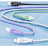 Usams Kabel Lightning 2,4A 1,2mFast Charging Lithe Series purpurowy/Purple (US-SJ565) - (SJ565USB03)