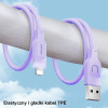 Usams Kabel Lightning 2,4A 1,2mFast Charging Lithe Series purpurowy/Purple (US-SJ565) - (SJ565USB03)