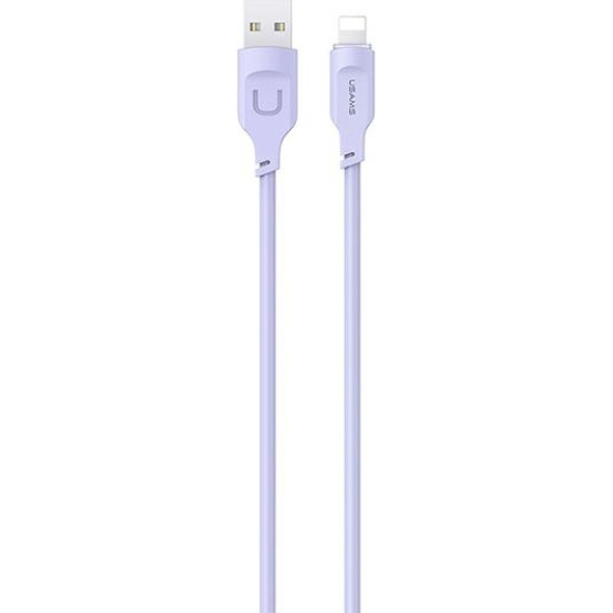 Usams Kabel Lightning 2,4A 1,2mFast Charging Lithe Series purpurowy/Purple (US-SJ565) - (SJ565USB03)