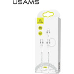 Usams Kabel Pleciony U31 USB-C Na USB-C/Lightning 60W Pd Fast Charge bialy/White (US-SJ403) - (SJ403USB02)