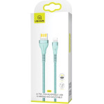 Usams Kabel Pleciony U33 Lightning 1,2m2A Fast Charging niebieski/Cyan (US-SJ360) - (SJ360USB02)