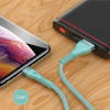 Usams Kabel Pleciony U33 Lightning 1,2m2A Fast Charging niebieski/Cyan (US-SJ360) - (SJ360USB02)