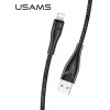 Usams Kabel Pleciony U41 Lightning 3m2A czarny/Black (US-SJ397) Fast Charge - (SJ397USB01)