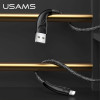Usams Kabel Pleciony U41 Lightning 3m2A czarny/Black (US-SJ397) Fast Charge - (SJ397USB01)
