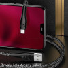 Usams Kabel Pleciony U41 Microusb 1m2A czerwony/Red (US-SJ393) Fast Charge - (SJ393USB02)