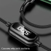 Usams Kabel Pleciony U48 Lightning 1,2m2A Fast Charging Led czarny/Black (US-SJ423) - (SJ423USB01)