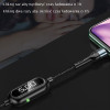 Usams Kabel Pleciony U48 Lightning 1,2m2A Fast Charging Led czarny/Black (US-SJ423) - (SJ423USB01)