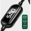 Usams Kabel Pleciony U48 Lightning 1,2m2A Fast Charging Led zielony/Green (US-SJ423) - (SJ423USB02)