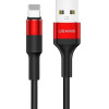 Usams Kabel Pleciony U5 2A lightningczerwony/Red 1,2m (US-SJ220) - (SJ220IP02)