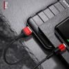 Usams Kabel Pleciony U5 2A USB-C czerwony/Red 1,2m (US-SJ221) - (SJ221TC02)