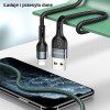 Usams Kabel Pleciony U55 2A lightningczarny/Black 1m (US-SJ448) - (SJ448USB01)