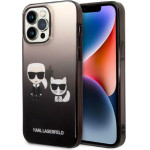 Karl Lagerfeld Iphone 14 Pro Max 6,7'' Hardcase Black Gradient Ikonik Karl & Choupette - (KLHCP14XTGKCK)