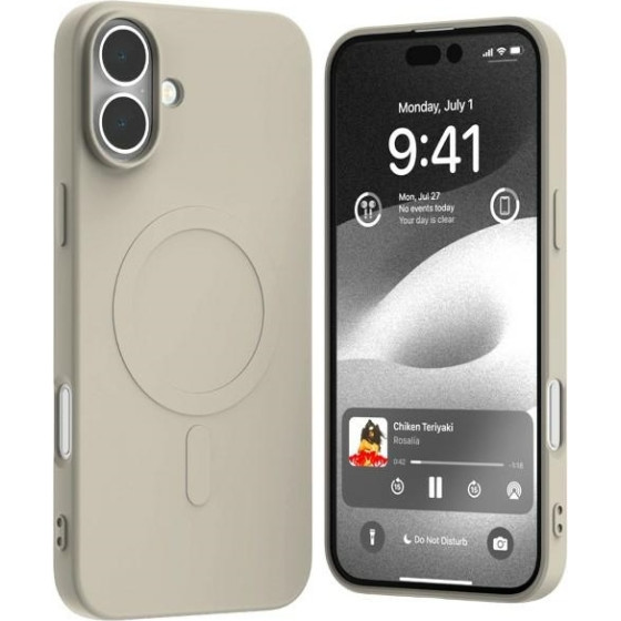 Mercury Magsafe Semi-Silicone Iphone 16 Plus 6,7'' kamienny/stone