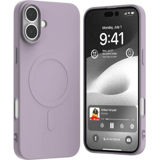 Mercury Magsafe Semi-Silicone Iphone 16 Plus 6,7'' Liliowy Fiolet /Lilac purple