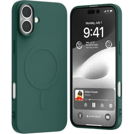 Mercury Magsafe Semi-Silicone Iphone 16 Plus 6,7'' Zielony /green