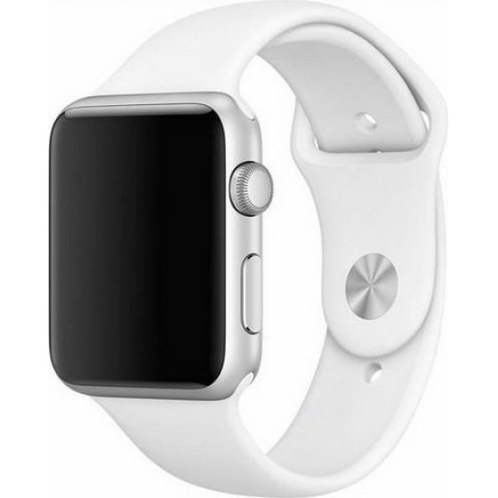 Mercury Pasek Silicon Apple Watch 42/44/45 Mm bialy/white