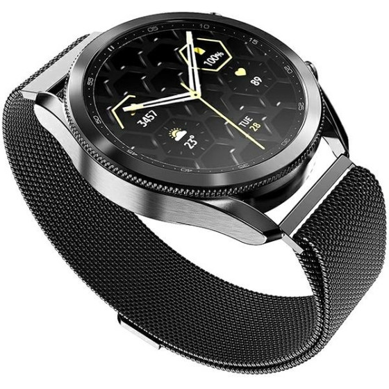 Mercury Pasek Mesh Apple Watch 42/44/45mm czarny/black
