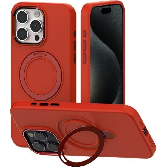 Mercury Magsafe Stand Silicone Iphone 15 Pro Max 6,7'' Czerwony /red