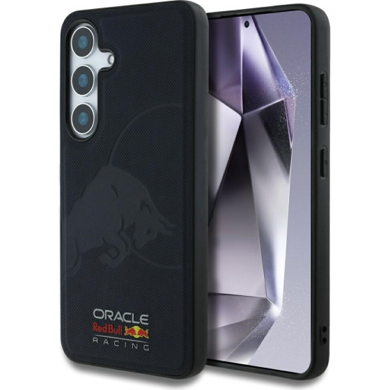 Red Bull Case Leather Meshed Debossed Bull Magsafe For Samsung Galaxy S25 Navy - (RBHMS25S24PUBUFV)